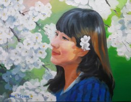 春心 (2019)_ Oil on Canvas, F10, 53.0 X 45.5 cm